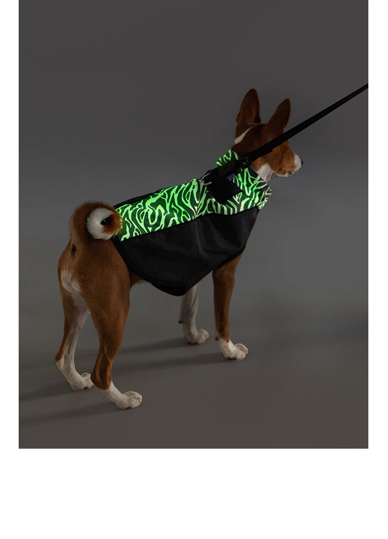 Phantom Night Harness – PEBOT Magnetic Buckle Reflective Pet Harness for Small and Medium Dogs and Cats, Ideal for Night Walks