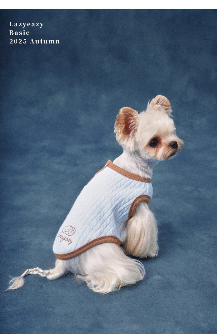 Color-Block Henley Knit Top – Lazyeazy Comfortable and Soft Sweatshirt Base Layer for Small and Medium Dogs and Cats