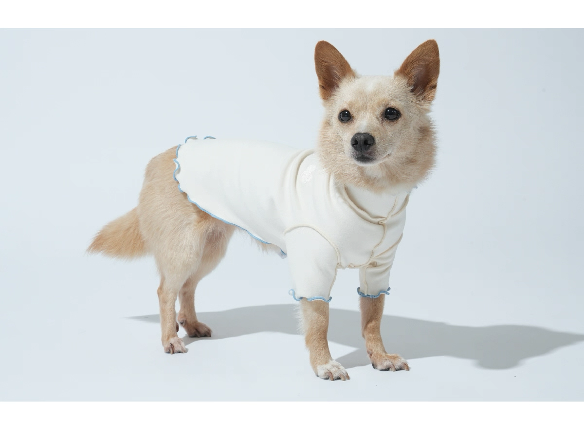 Ruffle Base Layer Top — Puppy Gallery Korean Pet Shirt for Small, Medium, and Large Dogs & Cats, Soft and Comfortable Inner Wear